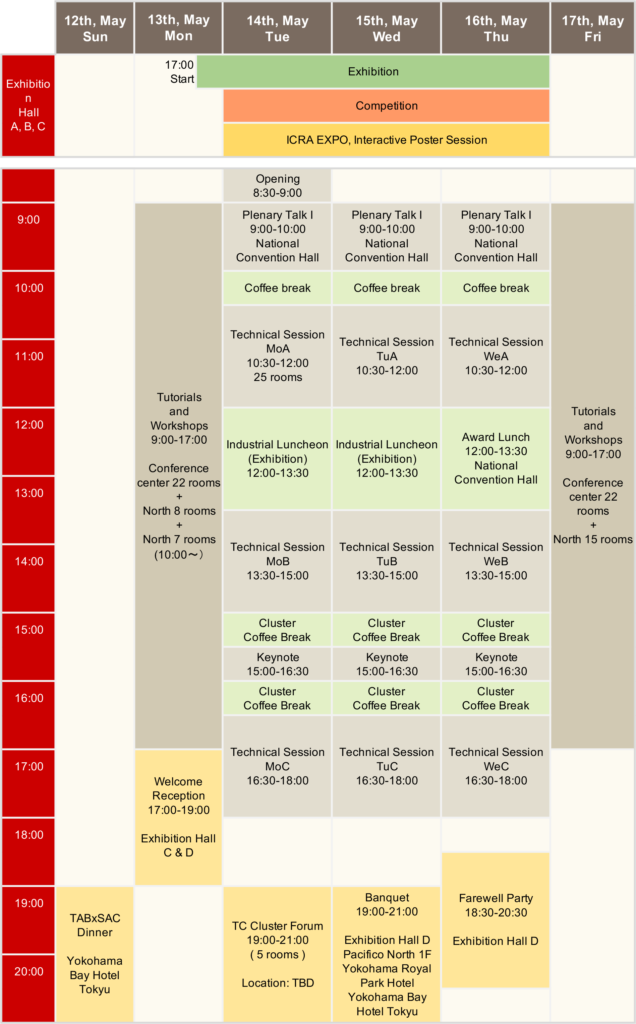 Program 2024 IEEE International Conference on Robotics and Automation